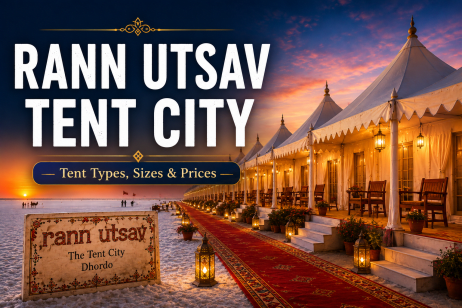 Rann Utsav Tent City tents at Dhordo White Rann Kutch